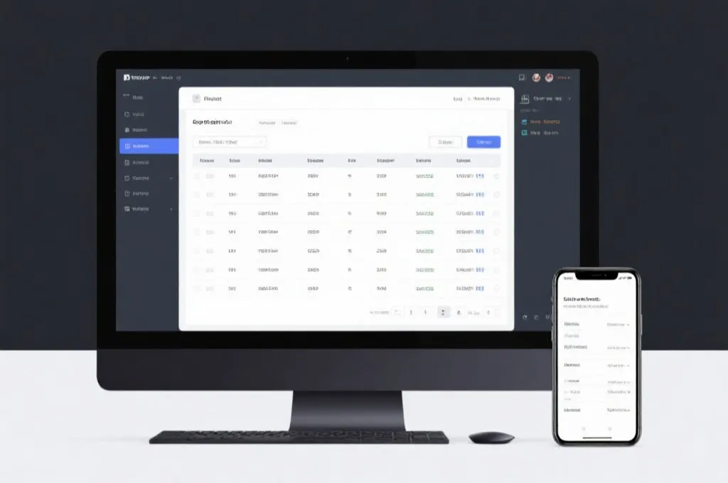 数据展示界面示意