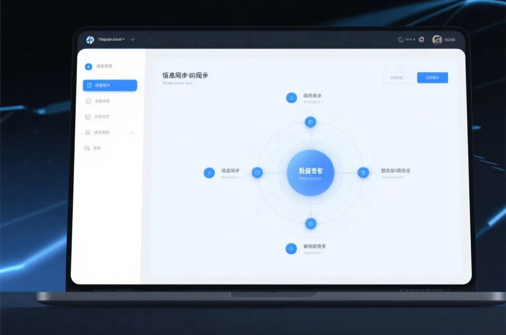 信息同步与审查技术流程图